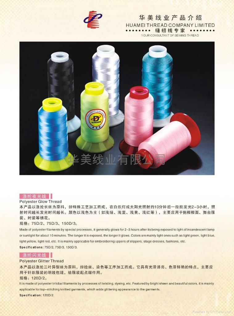 Functional Embroidery Threads