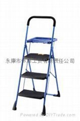 3-step circular tube ladder