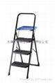 3-step aquare tube ladder with workplate 1