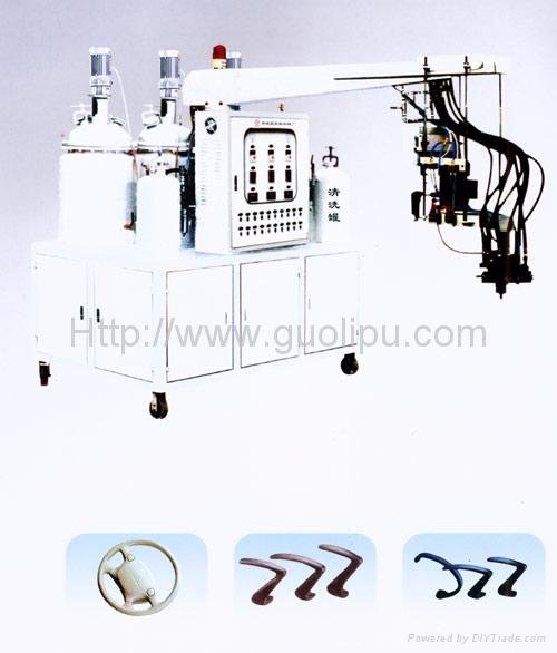 Integral surface injection machine