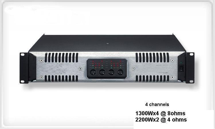4 CH switching power amplifier, 2200Wx4 at 4 ohms