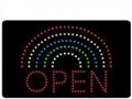 Open Rainbow LED Signs