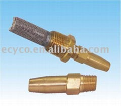 Needle-jet nozzle for paper industry