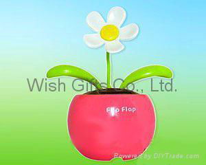 Solar Dancing Flower with mini apple pot