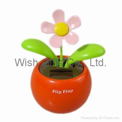 Solar Dancing Flower with mini apple pot 3