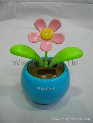 Solar Dancing Flower with mini apple pot 5