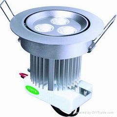 3 x 3W Aluminum Round LED Downlight 