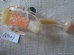 Handmade glass smoking pipes