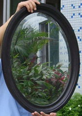 wooden frame mirror