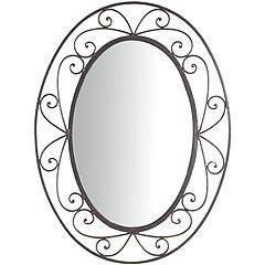 iron frame mirror