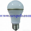 5W high power LED bulb light 5