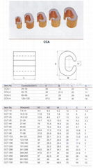 C shape copper wira clamp CCA