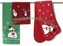 KM1006  Double Oven Glove for Christmas