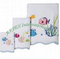 3pcs children towel set with embroidery  2