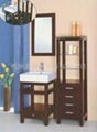 wooden bathtoom cabinet