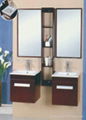 wooden bathtoom cabinet