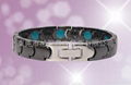 Meridian Qi field tungsten ceramics magnetic bracelet