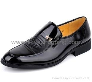 Formal business shoes in hidden heels for men 2