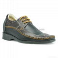 Lace-up brown height increasing shoes for men ! 1
