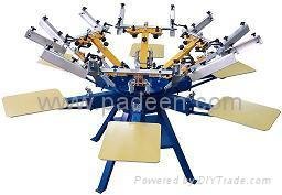 Manual Textile Screen Printing machine (Carousel)