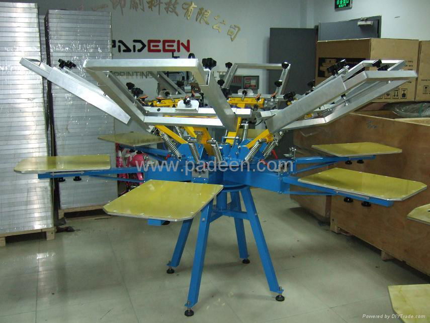 Manual Textile Screen Printing machine (Carousel) - CT-6c/6s - PADEEN ...