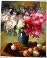 flower oil painting on canvas with LOW