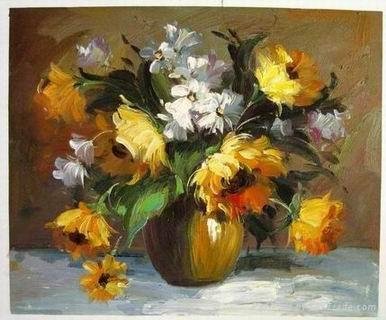  flower oil painting on canvas with LOW PRICE 2