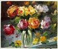  flower oil painting on canvas with LOW PRICE 4
