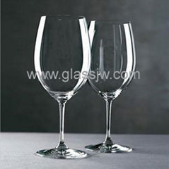 Crystal wine glass