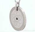 Round Pendant titanium steel pendant energy Shi  1