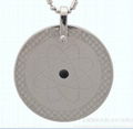 Round Pendant titanium steel pendant energy Shi  2