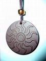 Round Pendant titanium steel pendant energy Shi  5