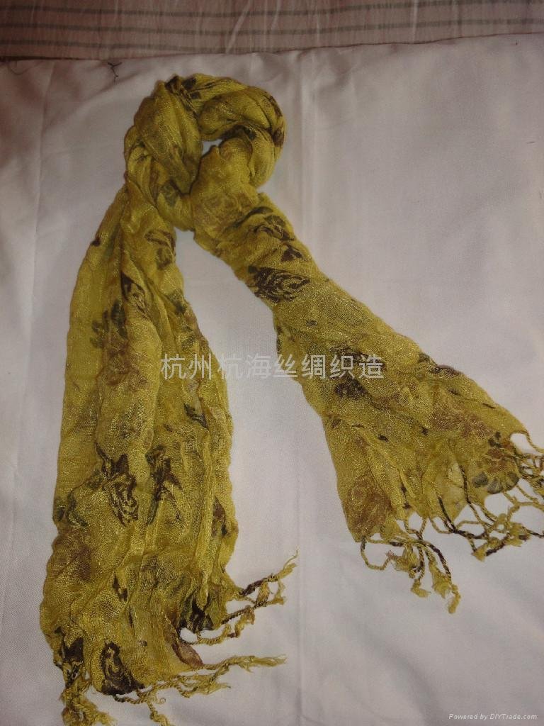 fashion lady's printed cotton scarf