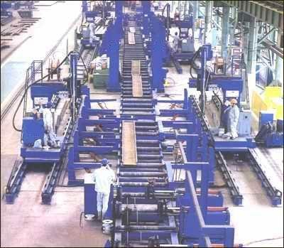 Heavy H beam automatic welding production line