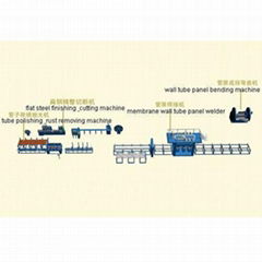 membrane wall tube panel welding line 