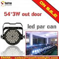 54x3W Outdoor Led Par can par can light  RGB/RGBW IP65