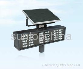 solar flashing light for alerting and warning 4