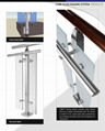 Glass door stainless steel railings