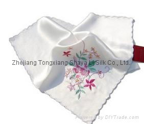 sell Pure Silk Handkerchief With Embroidery