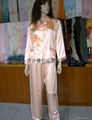 Hand-painted silk pajamas 1