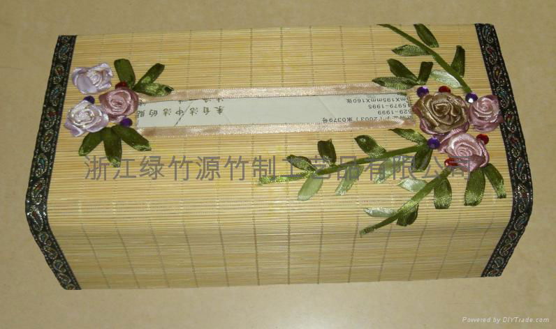 bamboo tissue box