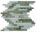 Marble mix glass mosaic tile 8mm thickness 3