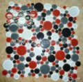 Round cycle glass mosaic Dia 11-45mm 3