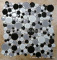 Round cycle glass mosaic Dia 11-45mm 5