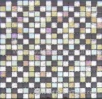 Marble mix glass mosaic tile 8mm thickness 4