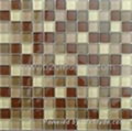 crystal glass mosaic tile mix color