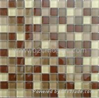 crystal glass mosaic tile mix color