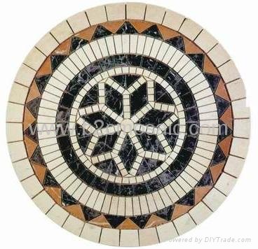 Marble stone mosaic medallioin 2