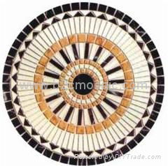 Marble stone mosaic medallioin 3