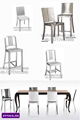 Stainless chair,navy chair,dining chair 1